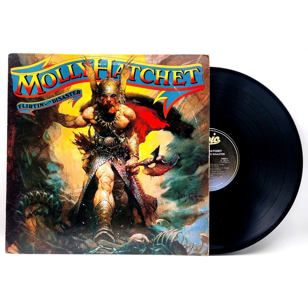 MOLLY HATCHET - FLIRTIN' WITH DISASTER - ROCK LP RECORD EPIC
